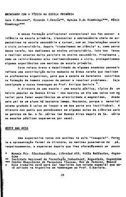 Brincando com a Física na escola primária