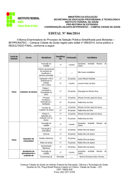 EDITAL N&ordm; 066/2014