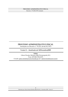 processo administrativo fiscal - Receita Federal