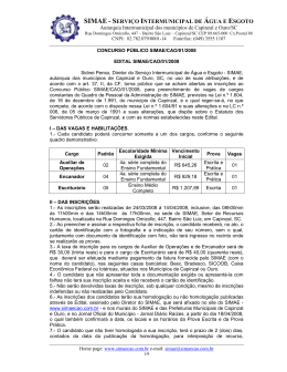 simae - servi&ccedil;o intermunicipal de &aacute;gua e esgoto