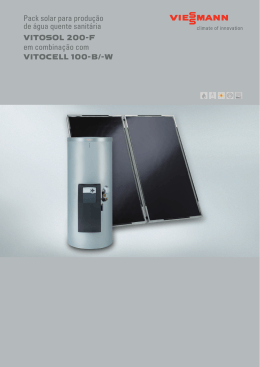 Pack solar para produção de água quente sanitária VITOSOL 200