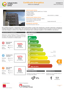 Certificado energético - João Chumela, Architect