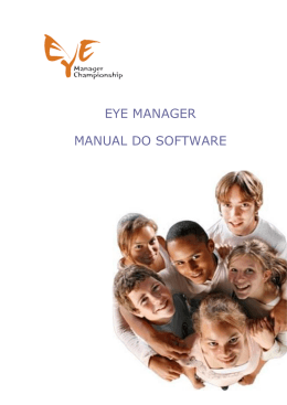 Manual do software - EYE manager Championship