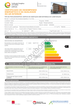 certificado de desempenho energético e da qualidadedo ar interior