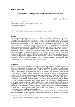 A Import&acirc;ncia Da &Eacute;tica Empresarial Para O Profissional