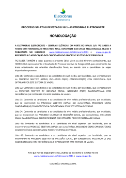 HOMOLOGA&Ccedil;&Atilde;O