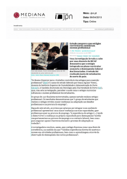 Jpn Estudo comprova que estágios curriculares aumentam