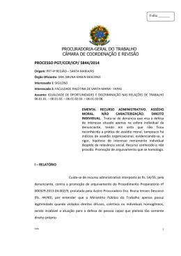 Processo PGT/CCR/nº 5844/2014 - Ministério Público do Trabalho