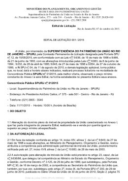 Edital de Licita&ccedil;&atilde;o - Minist&eacute;rio do Planejamento, Or&ccedil;amento e Gest&atilde;o