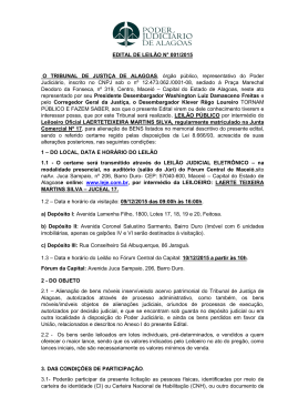 edital - Leil&atilde;o Judicial Eletr&ocirc;nico
