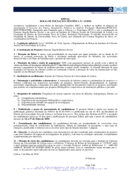 de candidaturas inicia-se 10 dias ap&oacute;s a publicita&ccedil;&atilde;o do presente