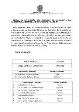 Pelo presente Edital, aos 3 dias do m&ecirc;s de outubro do