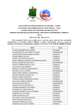 E D I T A L N&ordm;. 28 / 2 0 1 3 Pelo presente Edital, torno p&uacute;blico que o