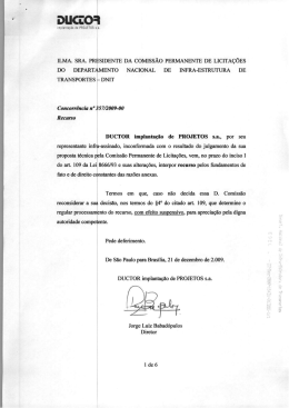 Recurso Administrativo contra Técnica (Ductor S.A)