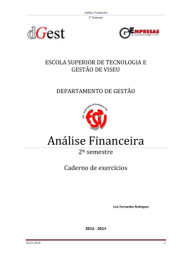 An&aacute;lise Financeira - Luis Fernandes Rodrigues