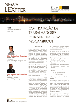 contratação de trabalhadores estrangeiros em moçambique