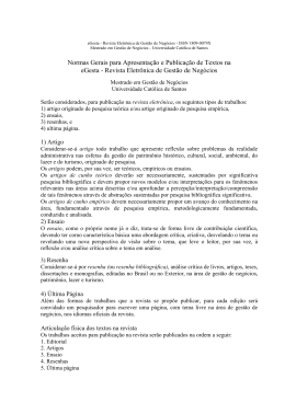 Submissão - Universidade Católica de Santos