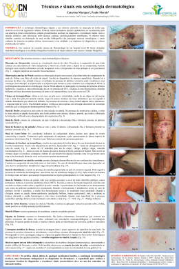 Técnicas e sinais em semiologia dermatológica