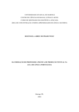 dissertação completa - Programa de Pós-Graduação em Letras