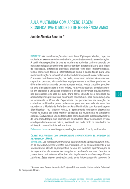 aula multimídia com aprendizagem significativa