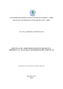 A autora tem o intuito de pensar sobre os que se encontram dentro
