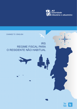 irs regime fiscal para o residente n&atilde;o habitual