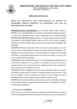 PREFEITURA MUNICIPAL DE SÃO GOTARDO