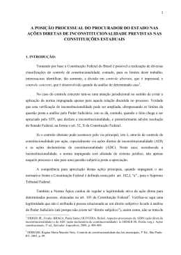 a posi&ccedil;&atilde;o processual do procurador do estado nas a&ccedil;&otilde;es