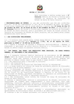 EDITAL nº XXX/2010 - PGE