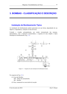 3. BOMBAS - CLASSIFICA&Ccedil;&Atilde;O E DESCRI&Ccedil;&Atilde;O