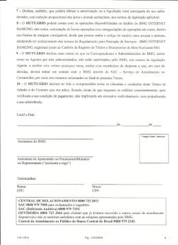 7 - Declara, tamb&eacute;m, que poder&aacute; efetuar a amortiza&ccedil;&atilde;o ou a