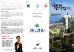 Folder Institucional - Creci-RJ Creci-RJ