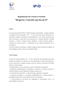 Regulamento do Concurso IPVD Set2012