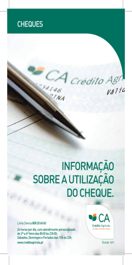 Boas Práticas - Cheques