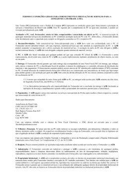 TERMOS E CONDI&Ccedil;&Otilde;ES GERAIS PARA