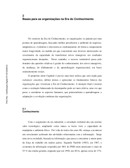 2 Bases para as organizações na Era do Conhecimento
