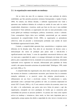 2.1. As organiza&ccedil;&otilde;es num mundo em mudan&ccedil;a