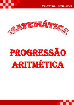 Progresão Aritmética (P.A.)