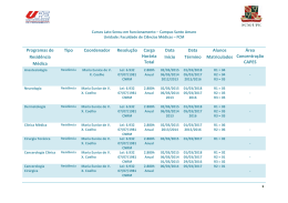 Programas de Resid&ecirc;ncia M&eacute;dica Tipo Coordenador