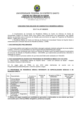 edital - UFES - Universidade Federal do Esp&iacute;rito Santo