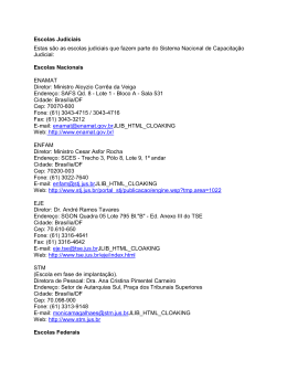 escolas judiciais que fazem parte do Sistema Nacional de