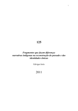 Fragmentos que fazem diferen&ccedil;a: narrativas ind&iacute;genas na