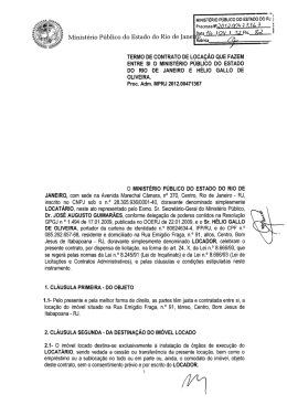 termo de contrato de loca&ccedil;&atilde;o que fazem entre si o minist&eacute;rio p&uacute;blico