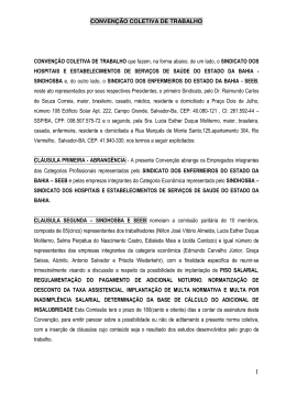 Conven&ccedil;&atilde;o SINDHOSBA 2009 2010 18092009 - Seeb