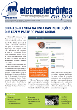 SINAEES-PR ENTRA NA LISTA DAS INSTITUIçõES QUE FAZEM