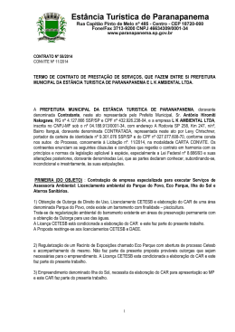 termo de contrato de prestação de serviços, que fazem entre si
