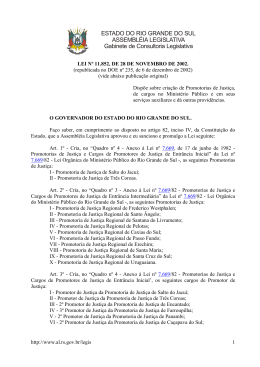 LEI N&ordm; 11 - Assembl&eacute;ia Legislativa