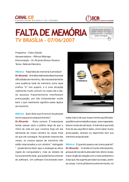FALTA DE MEM&Oacute;RIA