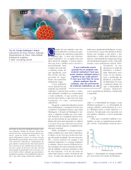E contamina&ccedil;&atilde;o radioativa?