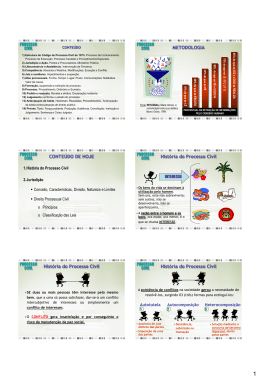 CURSO DE EXCEL&Ecirc;NCIA EM PROCESSO CIVIL